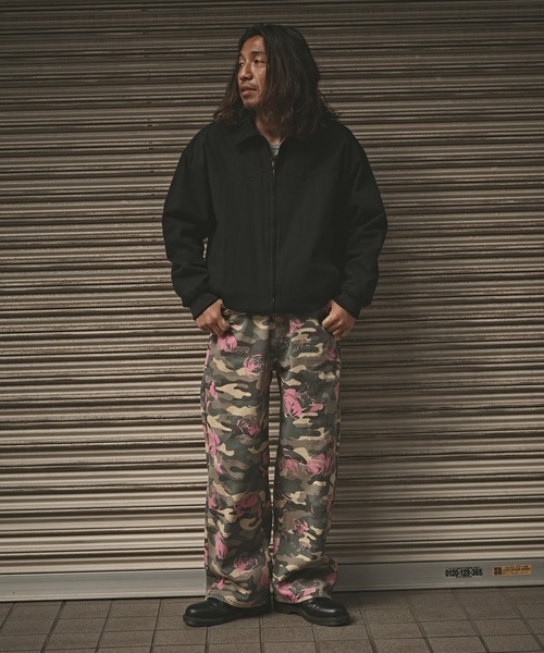 ALL RUNS（オールランズ）の「迷彩デニムパンツ（デニムパンツ・メンズ・ブルー系/イエロー系/ピンク系/カモフラージュ・S/M/L）」の14枚目の写真