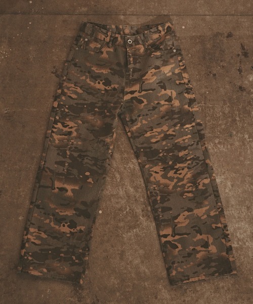 ALL RUNS（オールランズ）の「迷彩デニムパンツ（デニムパンツ・メンズ・ブルー系/イエロー系/ピンク系/カモフラージュ・S/M/L）」の6枚目の写真