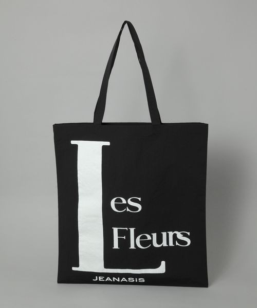JEANASIS(ジーナシス)の「【Les Fleurs】 BIGトート/319796(トートバッグ・レディース・ブラック/シルバー/グリーン系その他・FREE)」の1枚目の写真