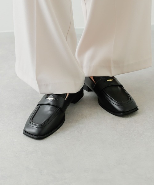 SENSE OF PLACE by URBAN RESEARCH（センスオブプレイスバイアーバンリサーチ）の「コインローファー（ローファー・レディース・ブラック/アイボリー/シルバー・MEDIUM/LARGE/SMALL）」の18枚目の写真