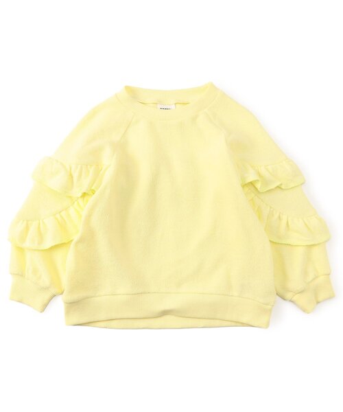 BREEZE（ブリーズ）の「【ジュニア対応】フリルロンT（Tシャツ/カットソー・キッズ・アイボリー/イエロー・80/90/100/110/120/130/140）」の2枚目の写真