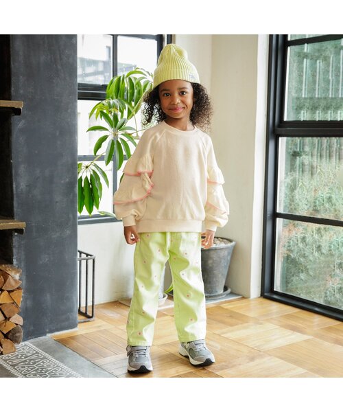 BREEZE（ブリーズ）の「【ジュニア対応】フリルロンT（Tシャツ/カットソー・キッズ・アイボリー/イエロー・80/90/100/110/120/130/140）」の3枚目の写真