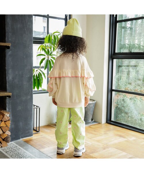 BREEZE（ブリーズ）の「【ジュニア対応】フリルロンT（Tシャツ/カットソー・キッズ・アイボリー/イエロー・80/90/100/110/120/130/140）」の4枚目の写真