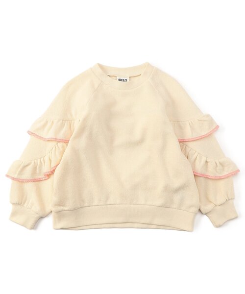 BREEZE（ブリーズ）の「【ジュニア対応】フリルロンT（Tシャツ/カットソー・キッズ・アイボリー/イエロー・80/90/100/110/120/130/140）」の5枚目の写真