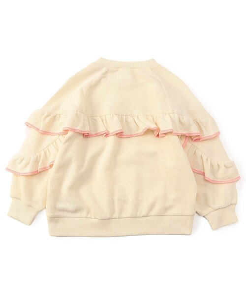 BREEZE（ブリーズ）の「【ジュニア対応】フリルロンT（Tシャツ/カットソー・キッズ・アイボリー/イエロー・80/90/100/110/120/130/140）」の6枚目の写真