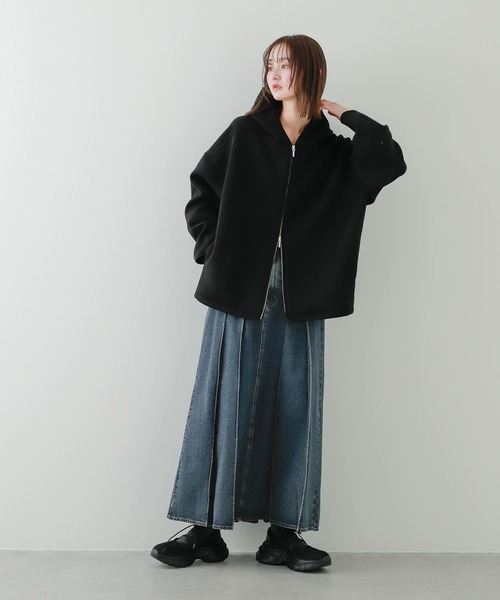 SENSE OF PLACE by URBAN RESEARCH（センスオブプレイスバイアーバンリサーチ）の「プリーツデニムスカート（デニムスカート・レディース・ライトインディゴブルー/インディゴブルー・MEDIUM/SMALL）」の16枚目の写真