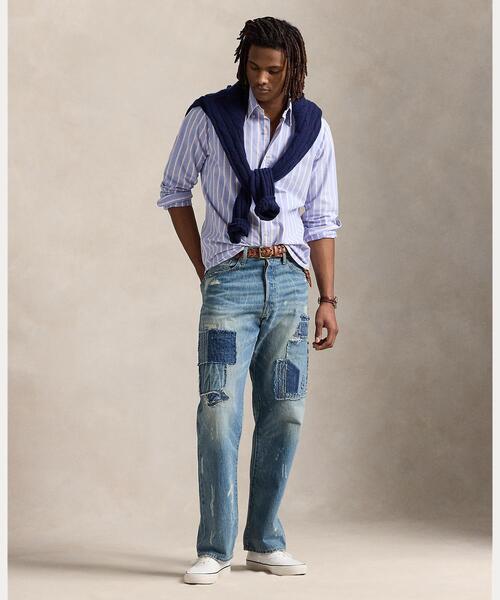 POLO RALPH LAUREN（ポロ ラルフ ローレン）の「クラシック フィット ストライプド オックスフォード シャツ（シャツ/ブラウス・メンズ・ブルー・XXL/XS/XL/S/M/L）」の7枚目の写真