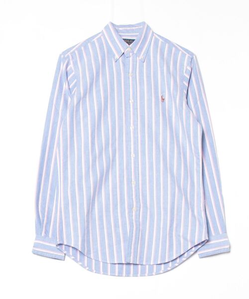 POLO RALPH LAUREN（ポロ ラルフ ローレン）の「クラシック フィット ストライプド オックスフォード シャツ（シャツ/ブラウス・メンズ・ブルー・XXL/XS/XL/S/M/L）」の4枚目の写真