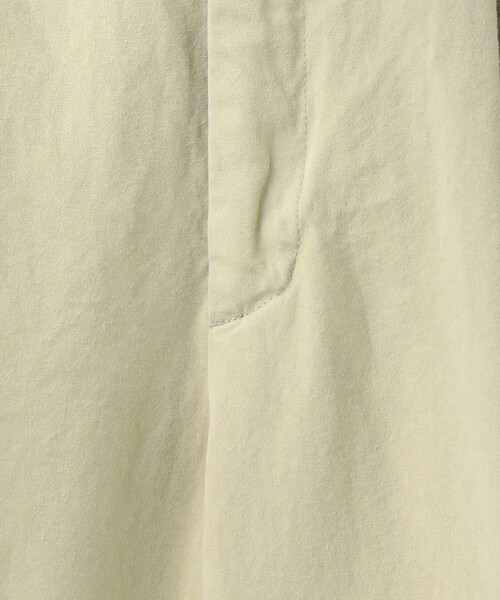 6(ロク)の「<6(ROKU)>コットン チノ ワイド パンツ(チノパンツ・レディース・ワインレッド/ベージュ・38/36/34/32)」の9枚目の写真