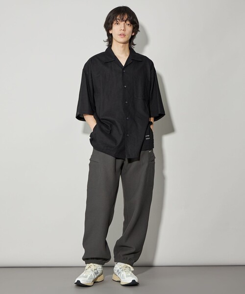 CITEN（シテン）の「＜CITEN＞リネンコットンオープンカラーシャツ（シャツ/ブラウス・メンズ・ベージュ/ネイビー/ライム/ブラック/ライトピンク/ライラック・M/L）」の10枚目の写真