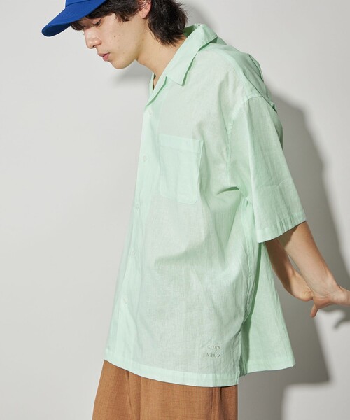 CITEN（シテン）の「＜CITEN＞リネンコットンオープンカラーシャツ（シャツ/ブラウス・メンズ・ベージュ/ネイビー/ライム/ブラック/ライトピンク/ライラック・M/L）」の13枚目の写真