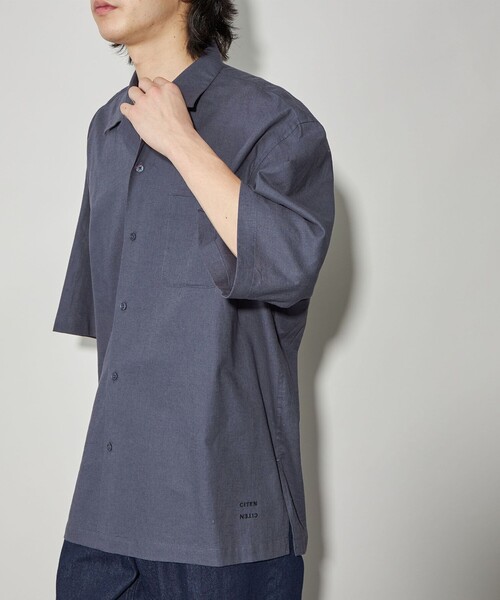 CITEN（シテン）の「＜CITEN＞リネンコットンオープンカラーシャツ（シャツ/ブラウス・メンズ・ベージュ/ネイビー/ライム/ブラック/ライトピンク/ライラック・M/L）」の16枚目の写真