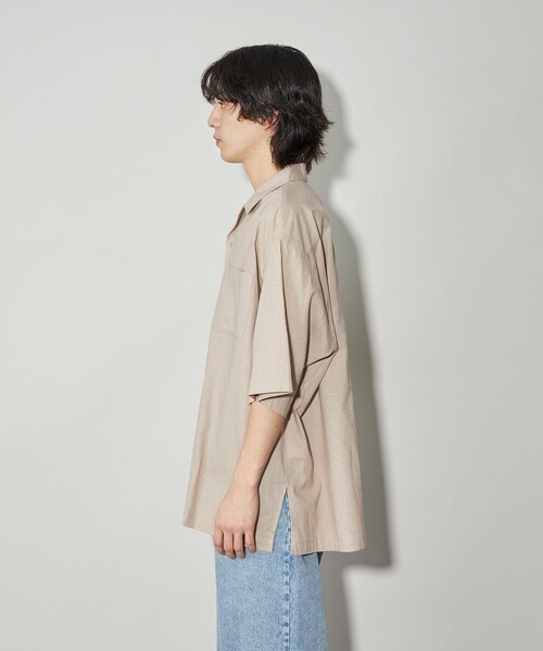 CITEN＞リネンコットンオープンカラーシャツ（シャツ/ブラウス