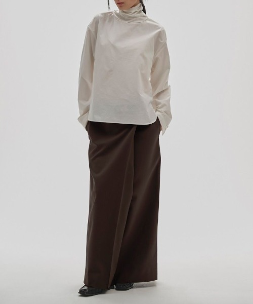 TODAYFUL（トゥデイフル）の「【TODAYFUL/トゥデイフル】Twill Wrap Skirt/ツイルラップスカート（スカート・レディース・チョコ/ブラック・36/38）」の7枚目の写真