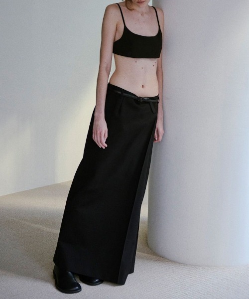 TODAYFUL（トゥデイフル）の「【TODAYFUL/トゥデイフル】Twill Wrap Skirt/ツイルラップスカート（スカート・レディース・チョコ/ブラック・36/38）」の6枚目の写真