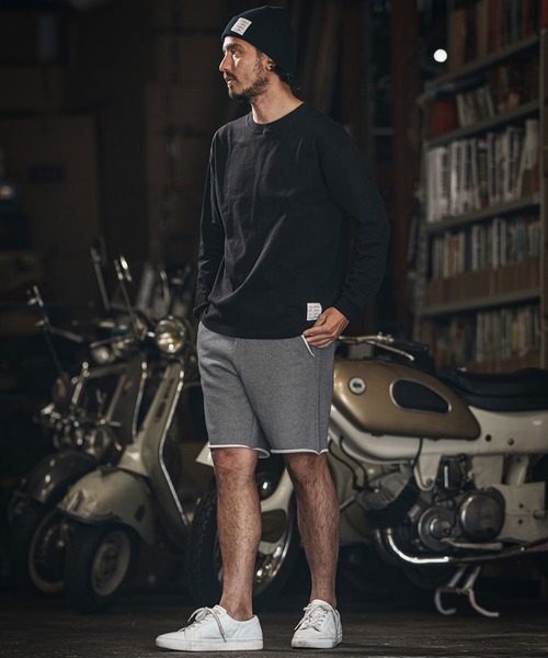 wjk reluxe（ダブルジェーケーリラックス）の「mp13271-heavy urake cut off shorts ショートパンツ（その他パンツ・メンズ・ブラック/トップグレー/チャコール・S/M/L）」の7枚目の写真