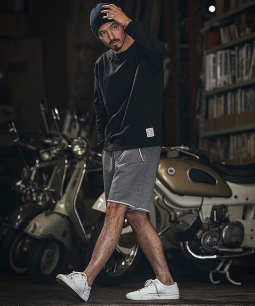 wjk reluxe（ダブルジェーケーリラックス）の「mp13271-heavy urake cut off shorts ショートパンツ（その他パンツ・メンズ・ブラック/トップグレー/チャコール・S/M/L）」の9枚目の写真