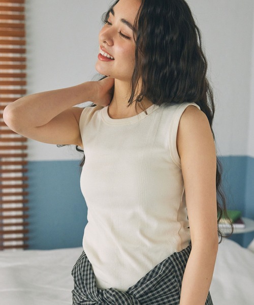 Robert P. Miller / ロバート・ピー・ミラー】リブ コットン タンク