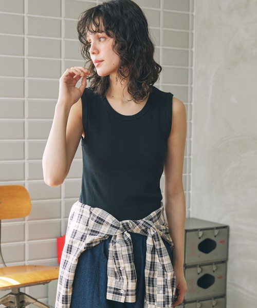 Robert P. Miller / ロバート・ピー・ミラー】リブ コットン タンク