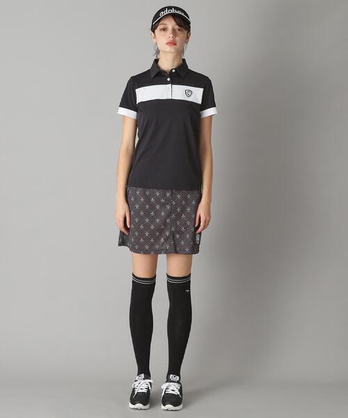 adabat（アダバット）の「【新レーベル ADABAT NAVY】UVカット/吸水速乾 カラーブロックポロシャツ（ポロシャツ・レディース・ブラック/ホワイト・42/36/40/38）」の7枚目の写真