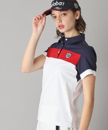 adabat | 【新レーベル ADABAT NAVY】UVカット/吸水速乾 カラーブロックポロシャツ(ポロシャツ)