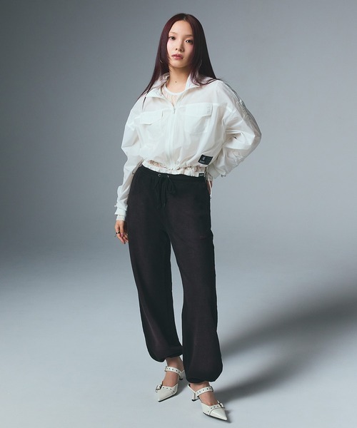 早い者勝ち 大人気 X-girl FACE LABEL SHEER SHIRT JACKET セール】FACE LABEL SHEER SHIRT JACKET（シャツ/ブラウス）｜X