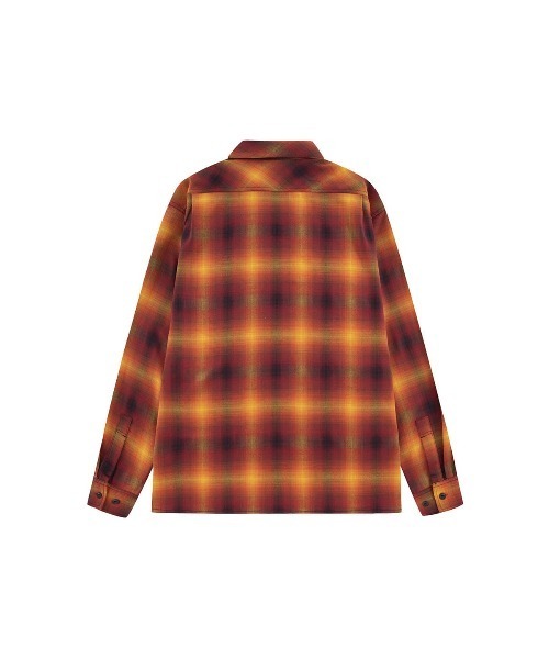 WOKE EDGE（ウォークエッジ）の「ロングスリーブ｜Ombre Shadow Check Shirt｜WOKE EDGE（シャツ/ブラウス・メンズ・ブルー/レッド・M/L/XL）」の5枚目の写真