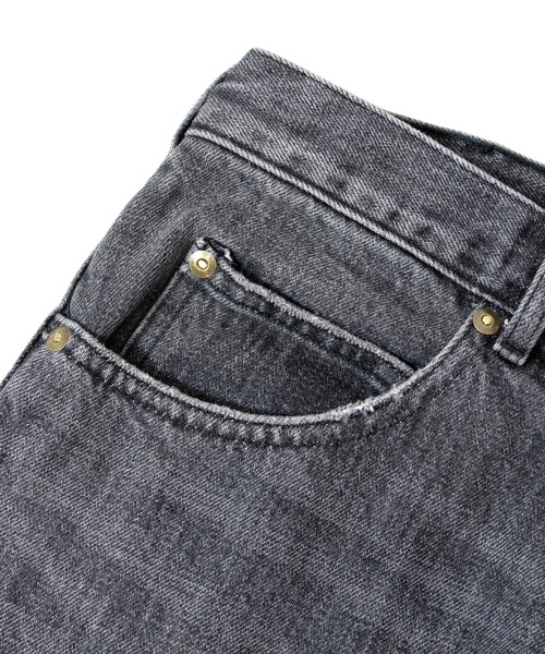 GUNG HO（ガンホー）の「GUNG HO DENIM TAPARED PANTS（デニムパンツ・メンズ・ブラック/ケミカルウォッシュ・M/L/XL）」の6枚目の写真