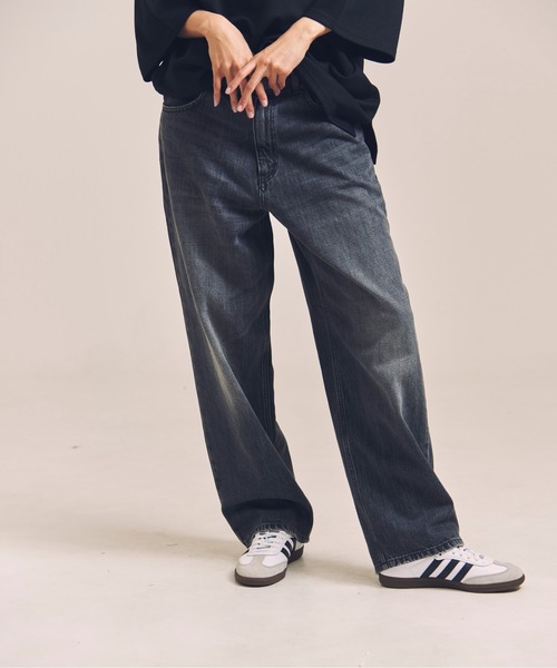 GUNG HO（ガンホー）の「GUNG HO DENIM TAPARED PANTS（デニムパンツ・メンズ・ブラック/ケミカルウォッシュ・M/L/XL）」の9枚目の写真