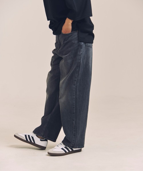 GUNG HO（ガンホー）の「GUNG HO DENIM TAPARED PANTS（デニムパンツ・メンズ・ブラック/ケミカルウォッシュ・M/L/XL）」の11枚目の写真