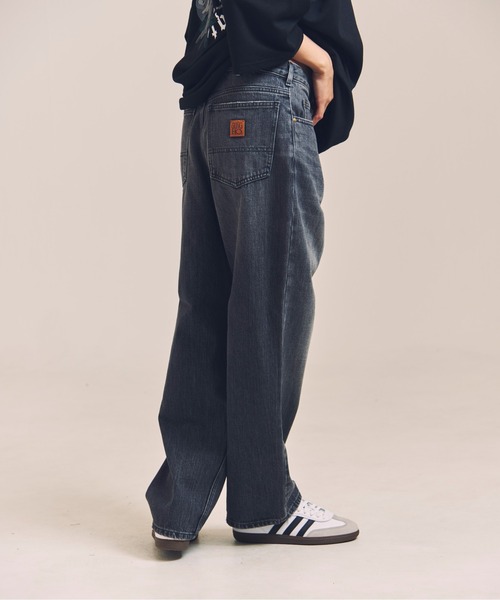 GUNG HO（ガンホー）の「GUNG HO DENIM TAPARED PANTS（デニムパンツ・メンズ・ブラック/ケミカルウォッシュ・M/L/XL）」の13枚目の写真