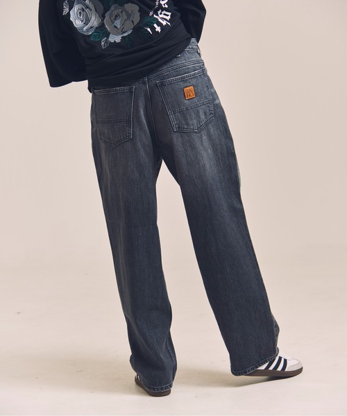 GUNG HO（ガンホー）の「GUNG HO DENIM TAPARED PANTS（デニムパンツ・メンズ・ブラック/ケミカルウォッシュ・M/L/XL）」の17枚目の写真