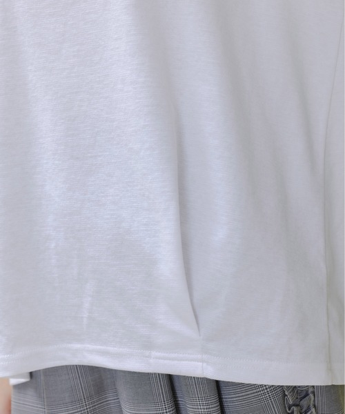 箔バープリント ラグラン プルオーバー（Tシャツ/カットソー