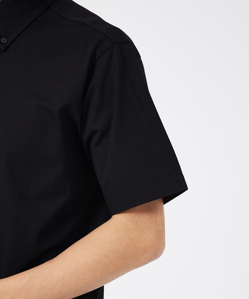 ABAHOUSE GRAY(アバハウスグレイ)の「シルケット天竺 ボタンダウン ポロシャツ(ポロシャツ・メンズ・ネイビー/グリーン/ブラック/グレイッシュベージュ/ホワイト・50/48/46/44)」の21枚目の写真