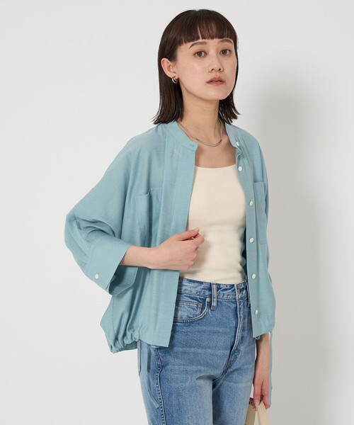green label relaxing ライトブルー　薄紫 チュニック 半袖 レディース チュニック（条件：ブルー系）| ファッション通販