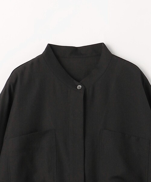 green label relaxing(グリーンレーベルリラクシング)の「シアー バンドカラー7分袖 シャツ(シャツ/ブラウス・レディース・その他1/オフホワイト/ブラック/ライトブルー/ライム・FREE)」の21枚目の写真