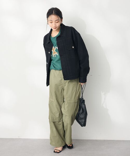 CRAFT STANDARD BOUTIQUE（クラフトスタンダードブティック）の「【ユニセックス】デニムトラッカージャケット1（テーラードジャケット・レディース・ダークインディゴブルー/ブラック・S/M/L）」の20枚目の写真