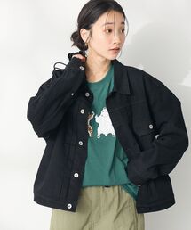 【ユニセックス】デニムトラッカージャケット1