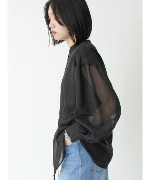 sm2rhythm（サマンサモスモスリズム）の「ボイルレイヤードブラウス（シャツ/ブラウス・レディース・オフホワイト/イエロー/ブラック・F）」の8枚目の写真