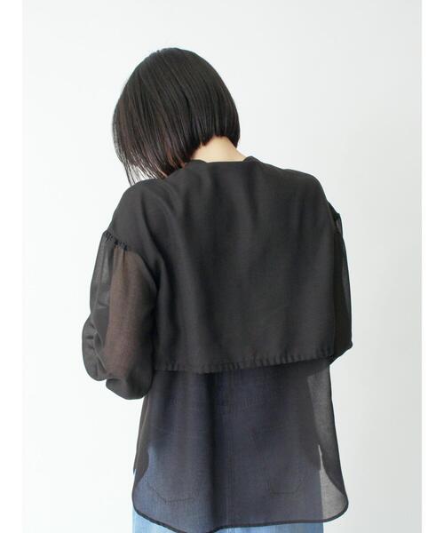 sm2rhythm（サマンサモスモスリズム）の「ボイルレイヤードブラウス（シャツ/ブラウス・レディース・オフホワイト/イエロー/ブラック・F）」の11枚目の写真