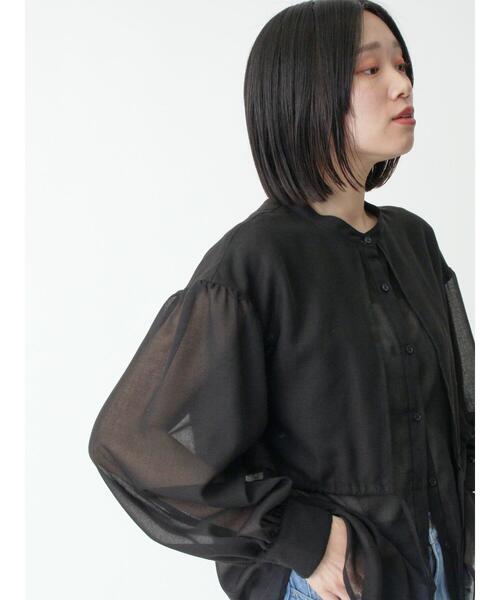 sm2rhythm（サマンサモスモスリズム）の「ボイルレイヤードブラウス（シャツ/ブラウス・レディース・オフホワイト/イエロー/ブラック・F）」の13枚目の写真