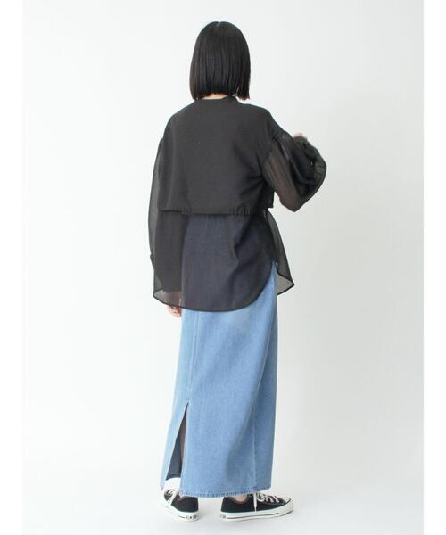 sm2rhythm（サマンサモスモスリズム）の「ボイルレイヤードブラウス（シャツ/ブラウス・レディース・オフホワイト/イエロー/ブラック・F）」の17枚目の写真