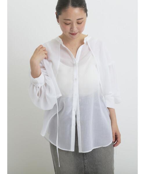 sm2rhythm（サマンサモスモスリズム）の「ボイルレイヤードブラウス（シャツ/ブラウス・レディース・オフホワイト/イエロー/ブラック・F）」の21枚目の写真