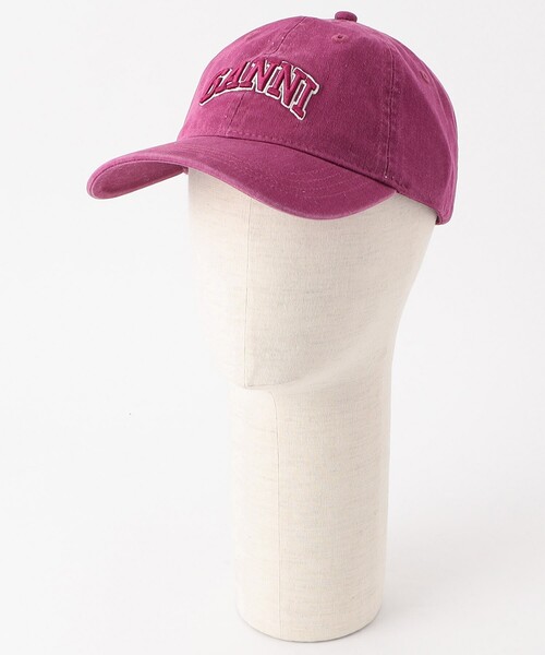 GANNI（ガニー）の「GANNI/ガニー Cap Hat / A6564 / ロゴ