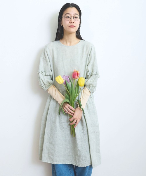 fig London LINEN gingham mini dress新品未使用 fig London（フィグロンドン）の「LINEN gingham mini dress