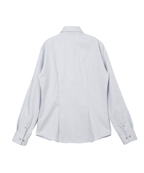 TOKYO SHIRTS(トウキョウシャツ)の「超形態安定ノーアイロン ワイド 長袖ビジネスワイシャツ(ビジネスシャツ・レディース・グレー・S/M/L/LL/XL)」の2枚目の写真