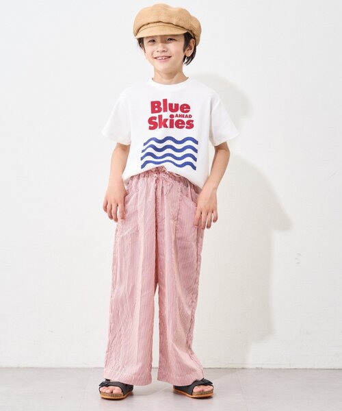 CIAOPANIC TYPY（チャオパニックティピー）の「【KIDS】【GOOD HOLIDAY】アソート柄ストライプイージーパンツ（その他パンツ・キッズ・ブラウン/サックスブルー/レッド・SMALL/XX-LARGE/X-LARGE/LARGE/MEDIUM）」の9枚目の写真