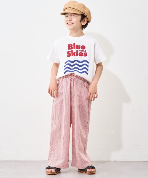 CIAOPANIC TYPY（チャオパニックティピー）の「【KIDS】【GOOD HOLIDAY】アソート柄ストライプイージーパンツ（その他パンツ・キッズ・ブラウン/サックスブルー/レッド・SMALL/XX-LARGE/X-LARGE/LARGE/MEDIUM）」の10枚目の写真