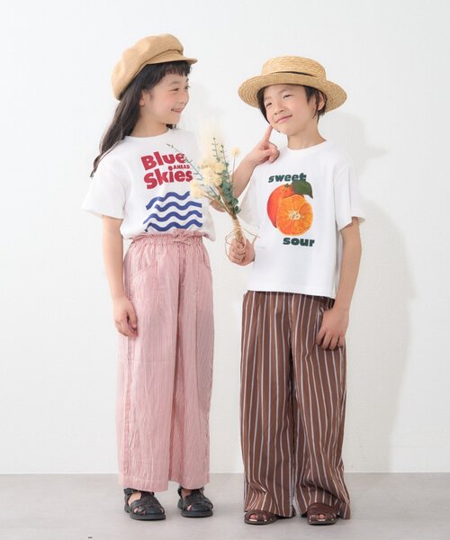 CIAOPANIC TYPY（チャオパニックティピー）の「【KIDS】【GOOD HOLIDAY】アソート柄ストライプイージーパンツ（その他パンツ・キッズ・ブラウン/サックスブルー/レッド・SMALL/XX-LARGE/X-LARGE/LARGE/MEDIUM）」の12枚目の写真