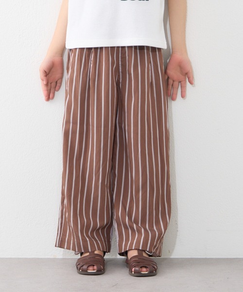 CIAOPANIC TYPY（チャオパニックティピー）の「【KIDS】【GOOD HOLIDAY】アソート柄ストライプイージーパンツ（その他パンツ・キッズ・ブラウン/サックスブルー/レッド・SMALL/XX-LARGE/X-LARGE/LARGE/MEDIUM）」の2枚目の写真